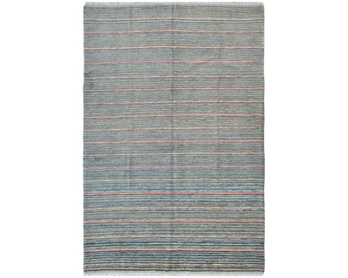 8x10 Moroccan Multicolor Hand Woven Wool Area Rug